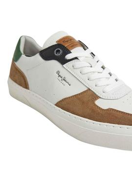 Sapatilhas Pepe Jeans Iogue Street Branco Camel