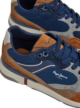 Sapatilhas Pepe Jeans London Pro Avanço Camel