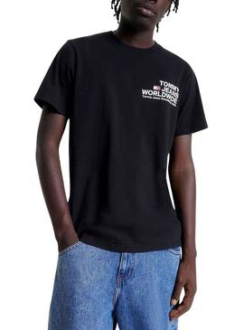 T-Shirt Tommy Jeans Entry Concerto Preto Homem