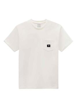 T-Shirt Vans Tecido Patch Branco para Homem
