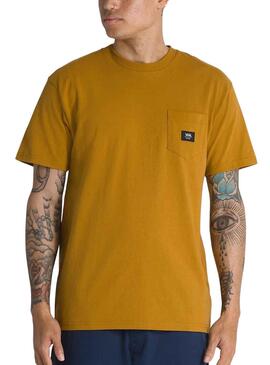 T-Shirt Vans Tecido Patch Amarelo para Homem