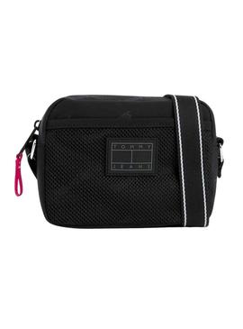 Bolsa Tommy Jeans Bolsa de Ombro Skater Logos Preto