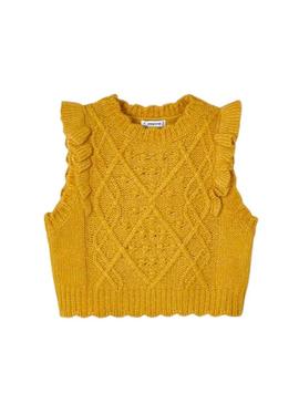 Colete Mayoral Tricot Amarelo para Menina