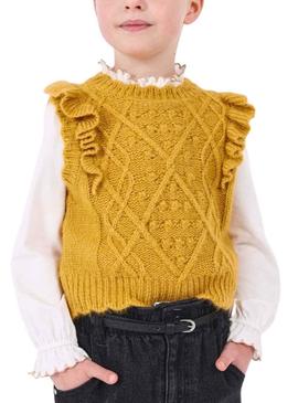 Colete Mayoral Tricot Amarelo para Menina