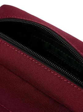 Bolsa de Ombro Lacoste Vertical Camera Bordeaux Homem