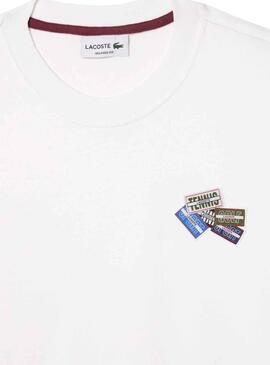 T-Shirt Lacoste Insignias Branco para Homem