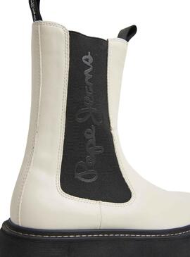Botas Pepe Jeans Yoko Chelsea Bege para Mulher