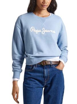 Sweat Pepe Jeans Nanette Azul para Mulher