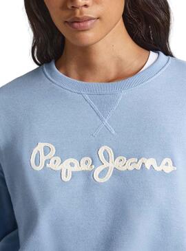 Sweat Pepe Jeans Nanette Azul para Mulher