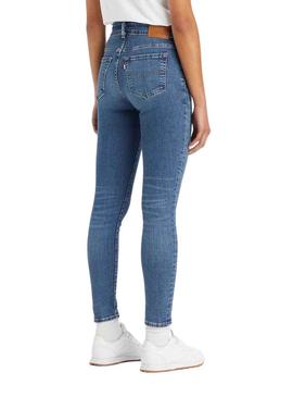 Calças Jeans Levis 711 Botão Duplo Mulher