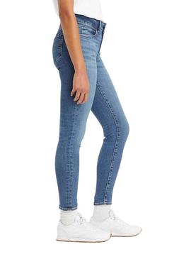 Calças Jeans Levis 711 Botão Duplo Mulher