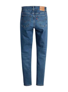 Calças Jeans Levis 711 Botão Duplo Mulher