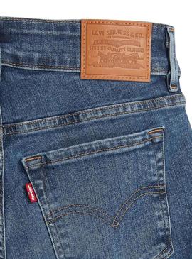 Calças Jeans Levis 711 Botão Duplo Mulher