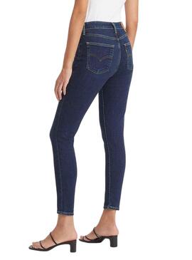 Calças Jeans Levis 721 Skinny Onda Azul Mulher