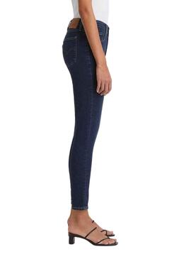 Calças Jeans Levis 721 Skinny Onda Azul Mulher