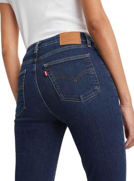 Calças Jeans Levis 721 Skinny Onda Azul Mulher