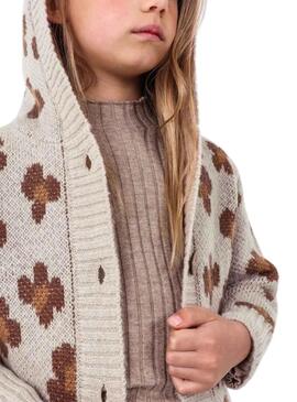 Casaca Mayoral Tricot Jacquard Bege para Menina