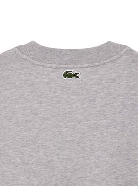 Sweat Lacoste Loose Fit Cinza para Homem