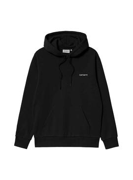 Sweat Carhartt Script Embroidery Preto Homem