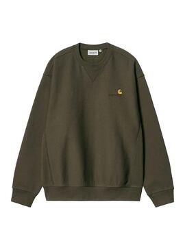 Sweat Carhartt Americano Script Verde Homem