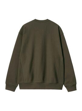 Sweat Carhartt Americano Script Verde Homem