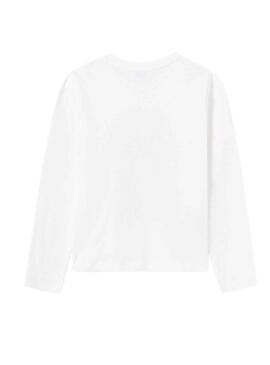 T-Shirt Mayoral Fotográfica Branco para Menina
