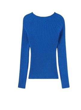 Camisola Mayoral Semicisne Tricot Azul para Menina