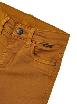 Calças Mayoral Sarga Skinny Camel para Menino