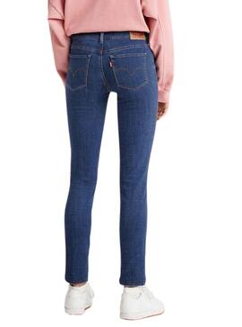 Calças Jeans Levis 711 Skinny Azul para Mulher