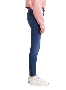 Calças Jeans Levis 711 Skinny Azul para Mulher