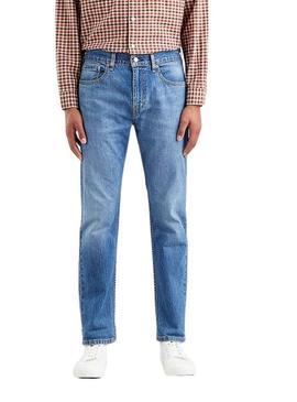 Calças Jeans Levis 502 Taper Azul Homem