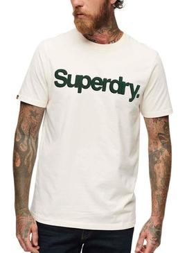 T-Shirt Superdry Core Logo Classic Branco Homem