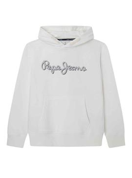 Sweat Pepe Jeans Nolan Hoodie Branco para Menino