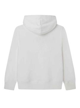 Sweat Pepe Jeans Nolan Hoodie Branco para Menino