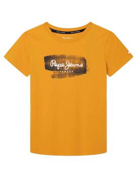 T-Shirt Pepe Jeans Seth Amarelo para Menino