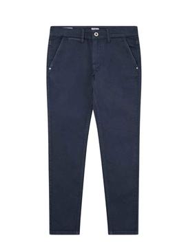 Calças Chino Pepe Jeans Greenwich Azul Marinho Menino