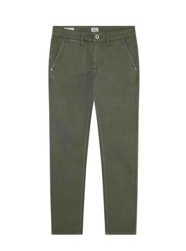 Calças Chino Pepe Jeans Greenwich Verde Menino