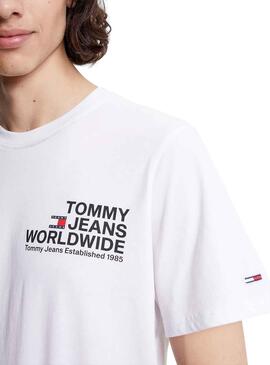 T-Shirt Tommy Jeans Entry Concerto Cinza Homem