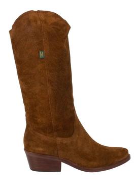 Botas Dakota Boots Cowboy Pele Marrom para Mulher