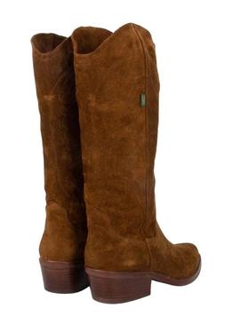 Botas Dakota Boots Cowboy Pele Marrom para Mulher