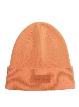 Chapéu Calvin Klein Essential Knit Laranja Mulher