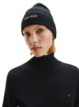 Chapéu Calvin Klein Essential Knit Preto para Mulher