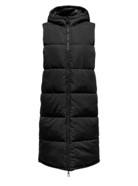 Colete Largo Only Lalina Waistcoat Preto Mulher