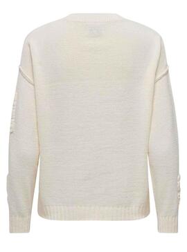 Camisola Only Kia perde detalhe bege para Mulher