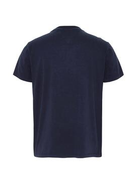 T-Shirt Tommy Jeans Contrast Pocket Marinha Homem