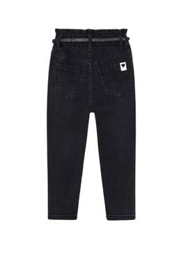 Calças Denim Mayoral Cinto Preto para Menina