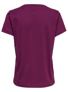 T-Shirt Only Kita Gold Purple for Women