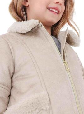 Casaco Mayoral Doble Faz Beige para Menina