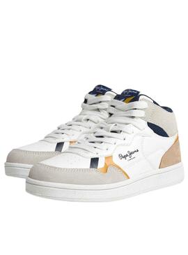 Sapatilhas Pepe Jeans Player Britboot Branco Menino