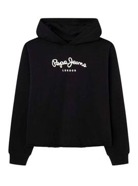 Sweat Pepe Jeans Elicia Winter Preto Menina